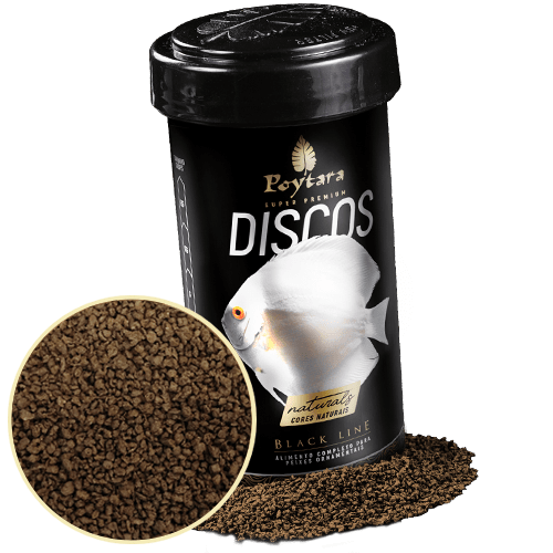 Ilustração Produto Rótulo Ração Discos Black Line Poytara